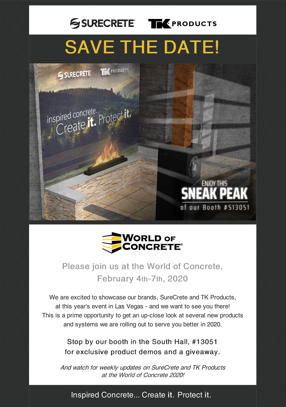 World of Concrete 2020 Save the Date